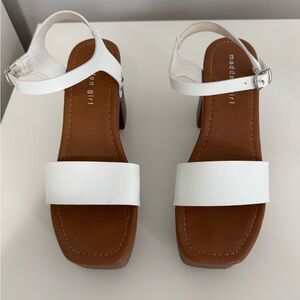 Madden Girl White Sandals